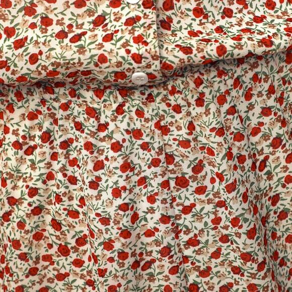 NWT Lulu's Love Grows Bodice Ruffled Floral Print Romper Size  Large - Picture 5 of 9